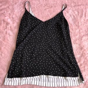 WHBM reversible tank dots and stripes